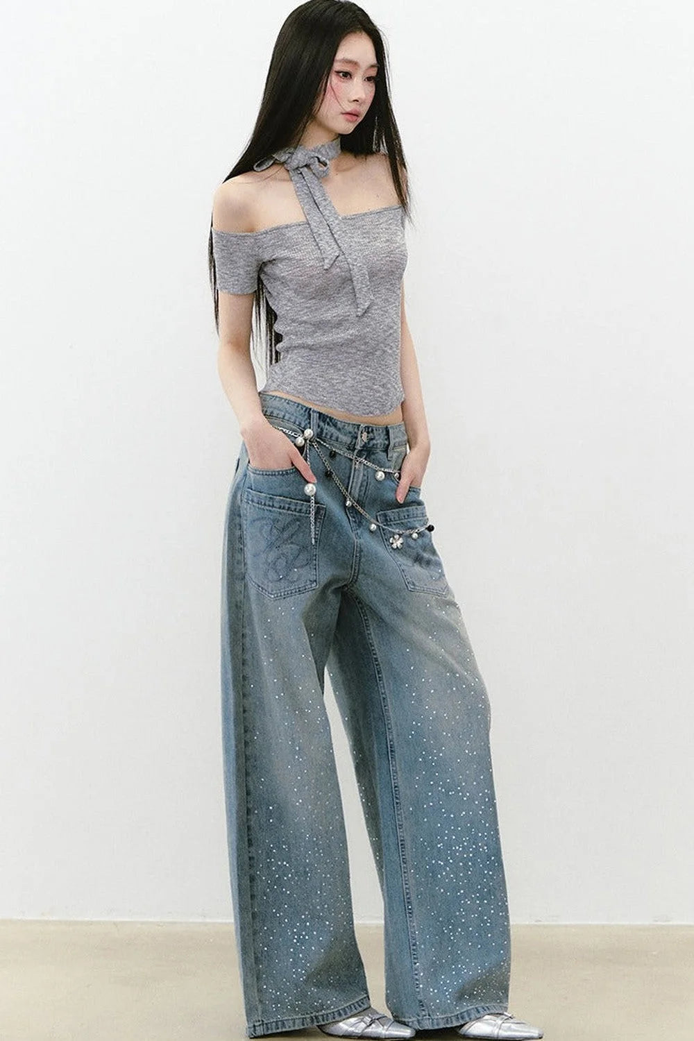 Reversible Lace-Up Knit Vest