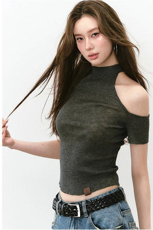 Reversible Lace-Up Knit Vest