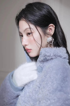 Reversible Misty Gray-Purple Coat