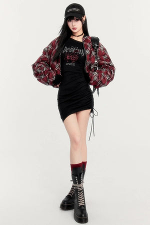 Reversible Plaid Plush Jacket