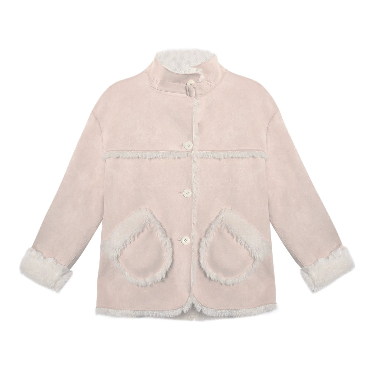 Reversible Polka Dot Fur Coat