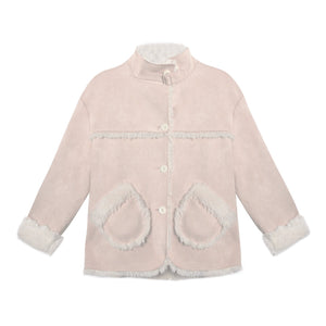 Reversible Polka Dot Fur Coat