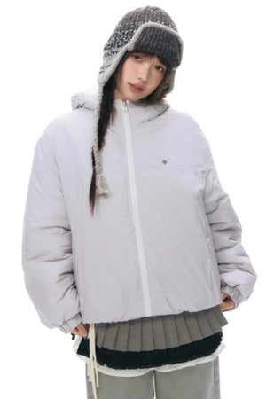Reversible Polka Dot Hooded Jacket