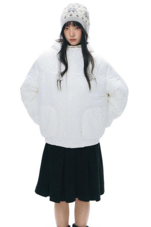 Reversible Polka Dot Hooded Jacket