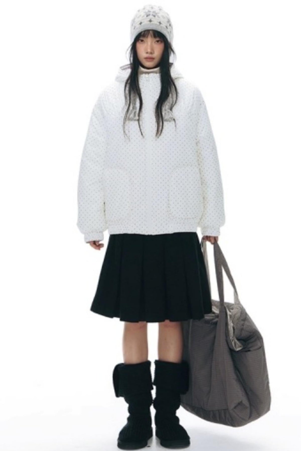 Reversible Polka Dot Hooded Jacket