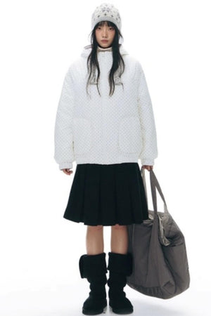 Reversible Polka Dot Hooded Jacket