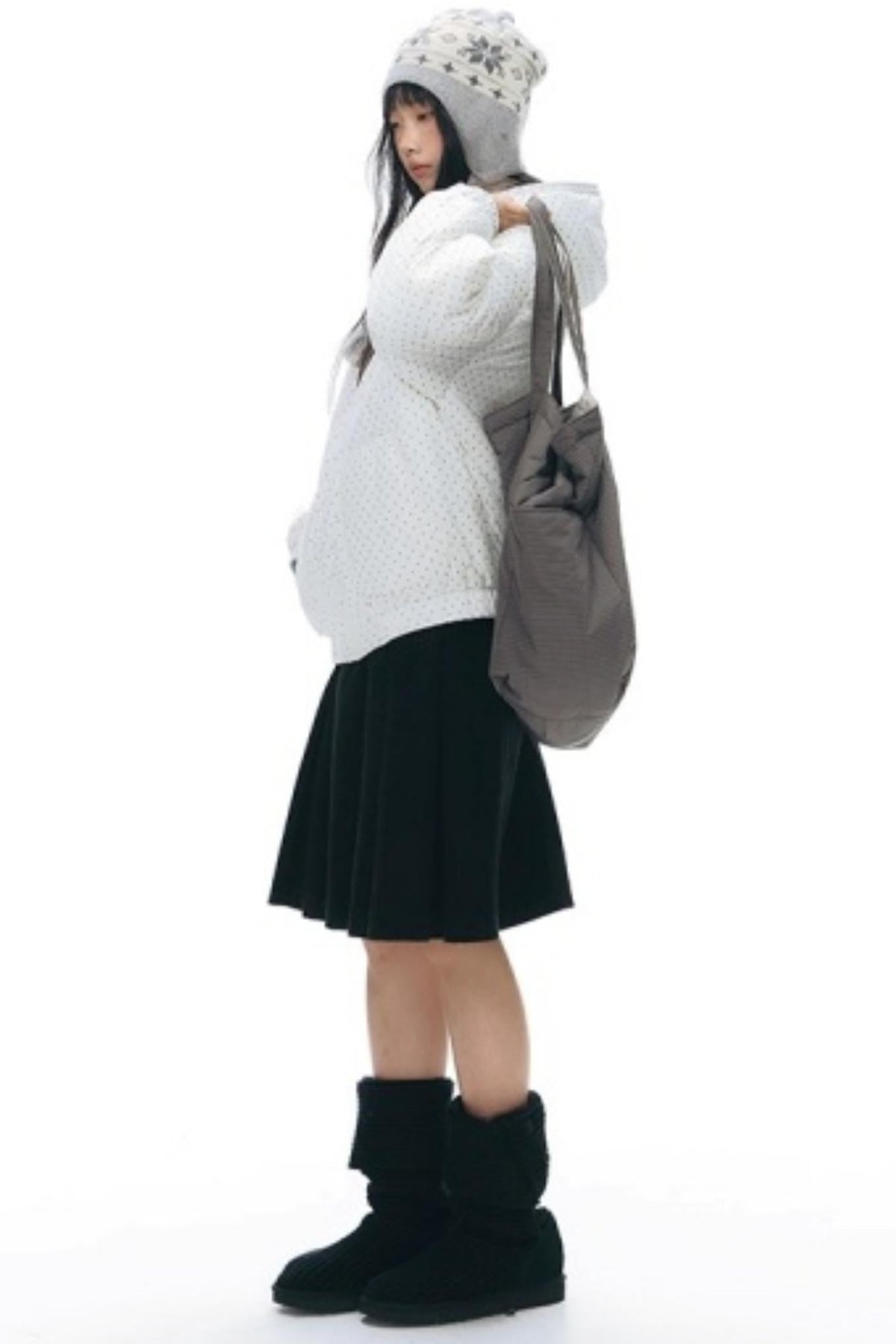 Reversible Polka Dot Hooded Jacket