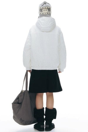 Reversible Polka Dot Hooded Jacket