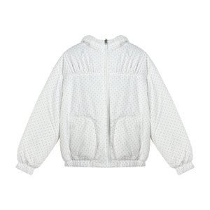 Reversible Polka Dot Hooded Jacket