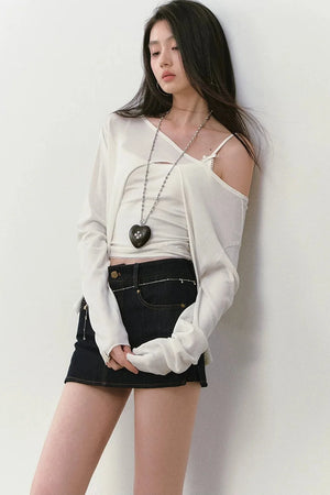 Reversible Rhinestone Blouse