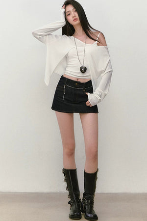 Reversible Rhinestone Blouse