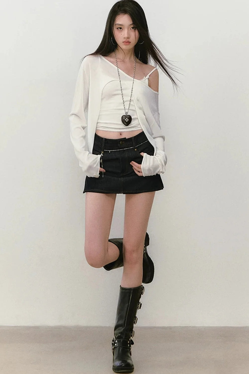 Reversible Rhinestone Blouse