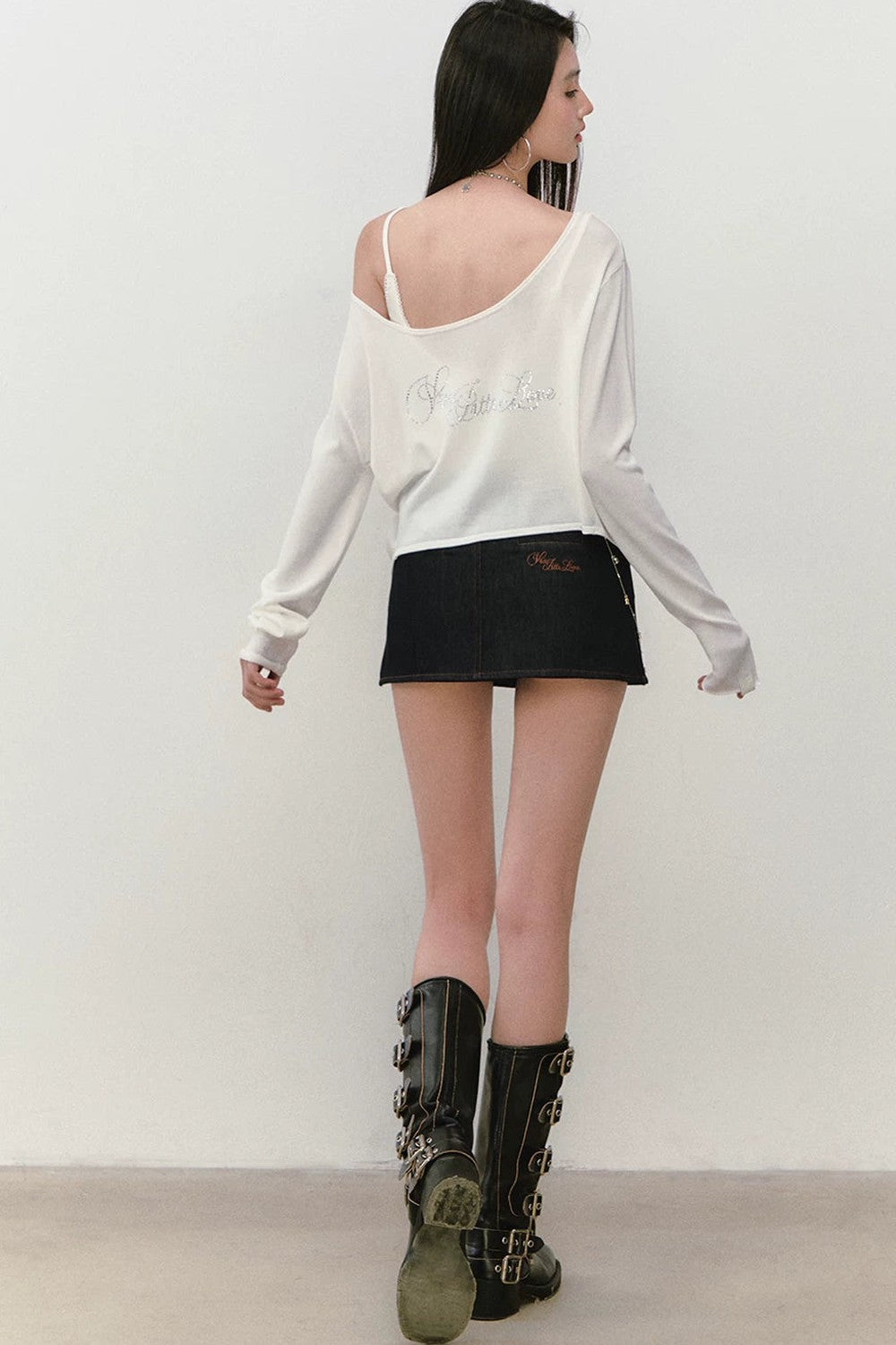 Reversible Rhinestone Blouse