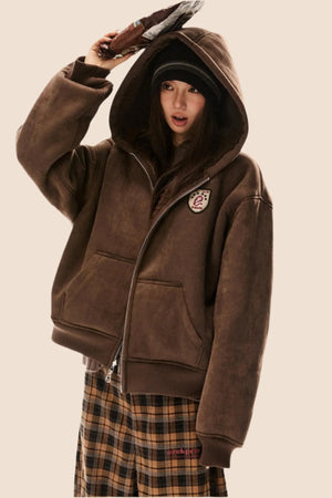 Reversible Suede Lambswool Coat