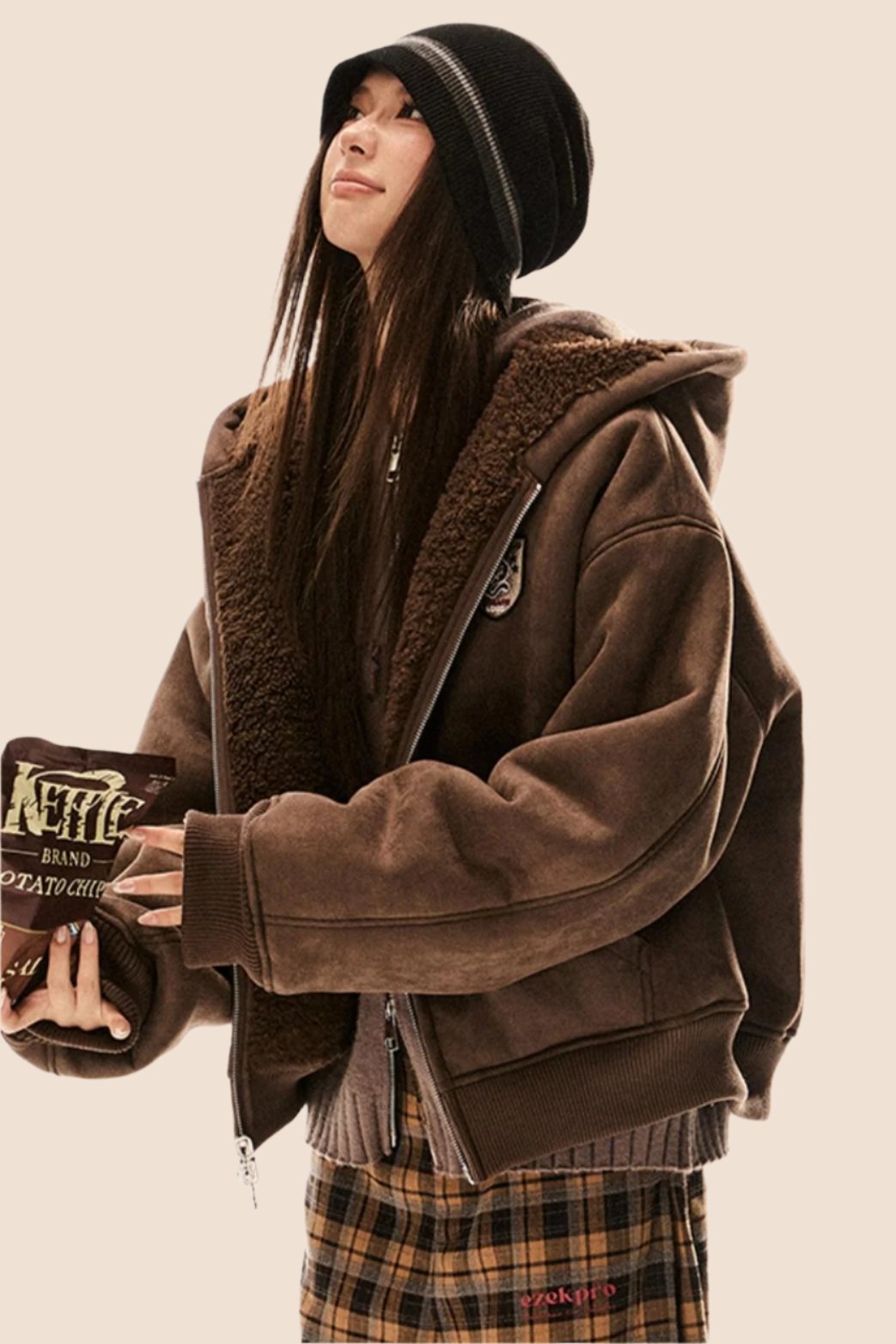 Reversible Suede Lambswool Coat
