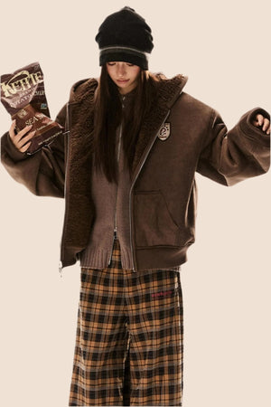Reversible Suede Lambswool Coat