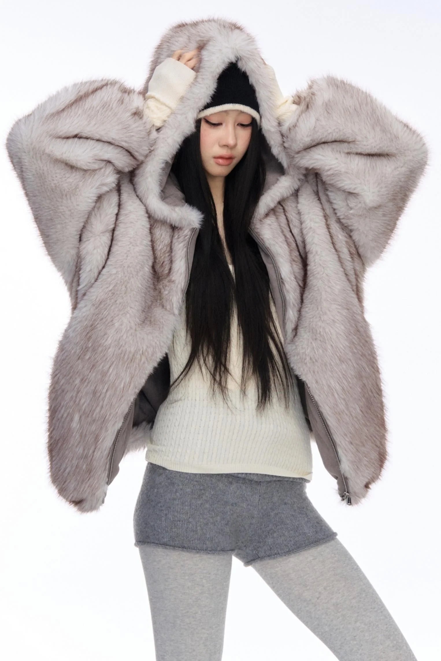 Reversible Wool Plush Jacket