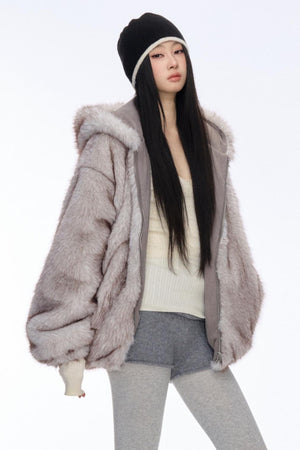 Reversible Wool Plush Jacket
