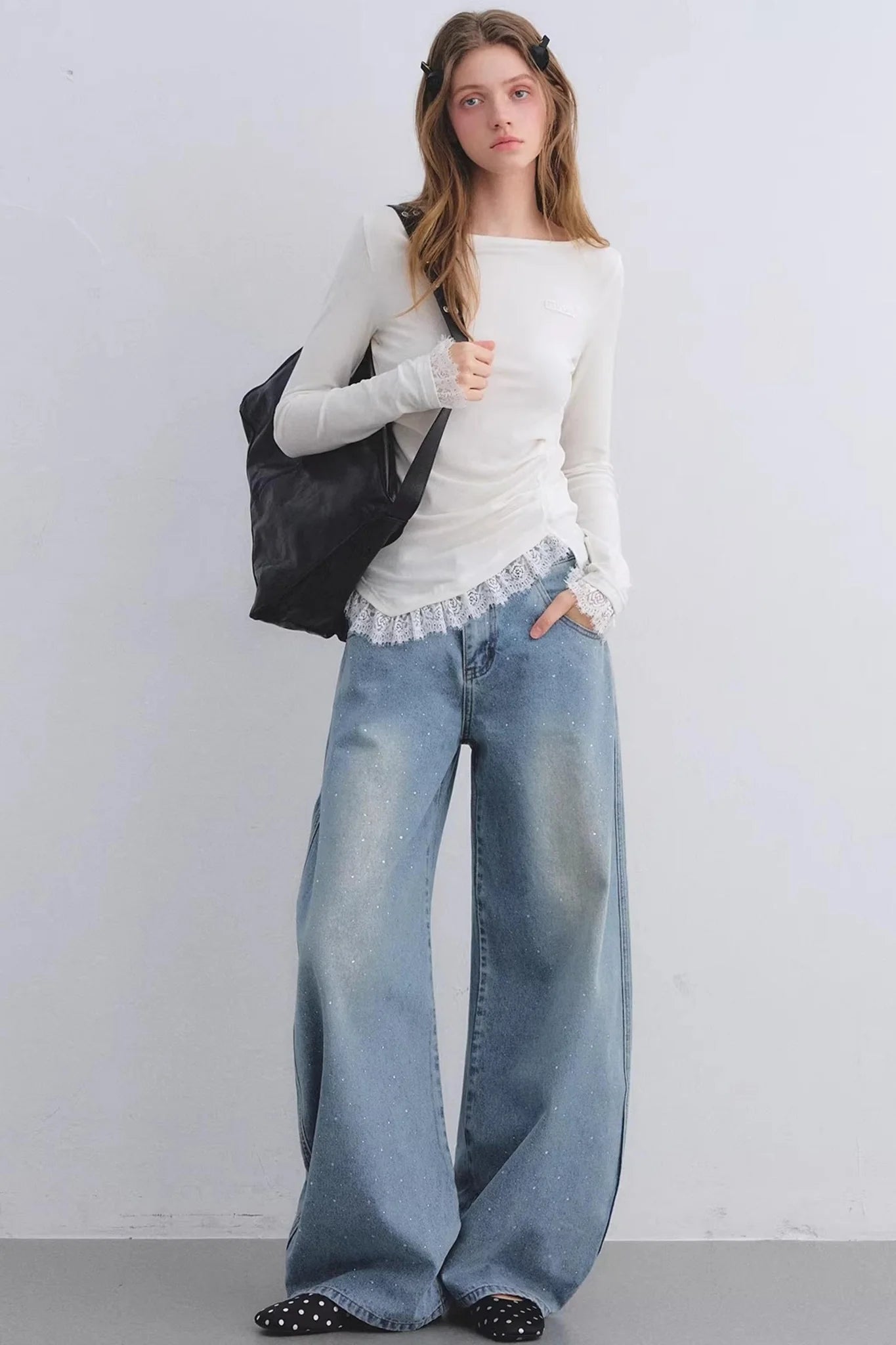 Rhinestone Blue Scimitar Pants