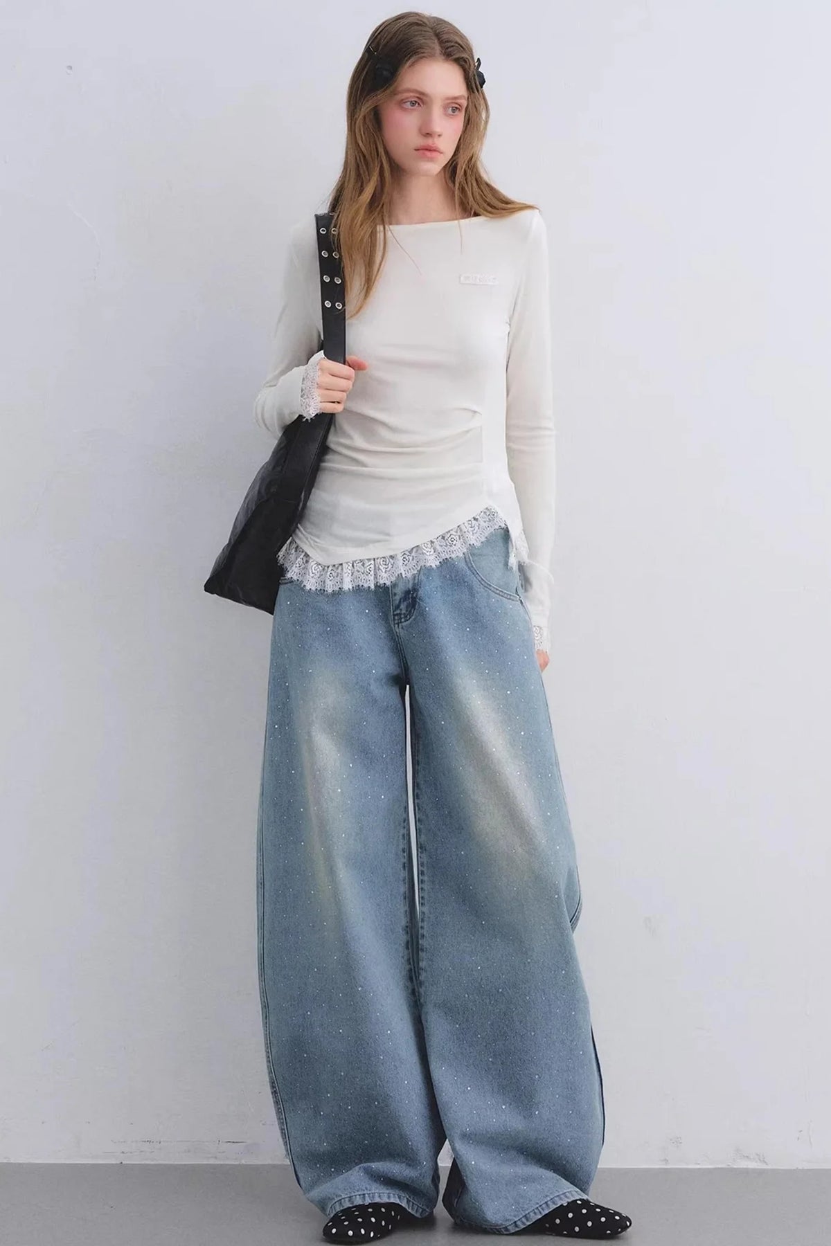 Rhinestone Blue Scimitar Pants