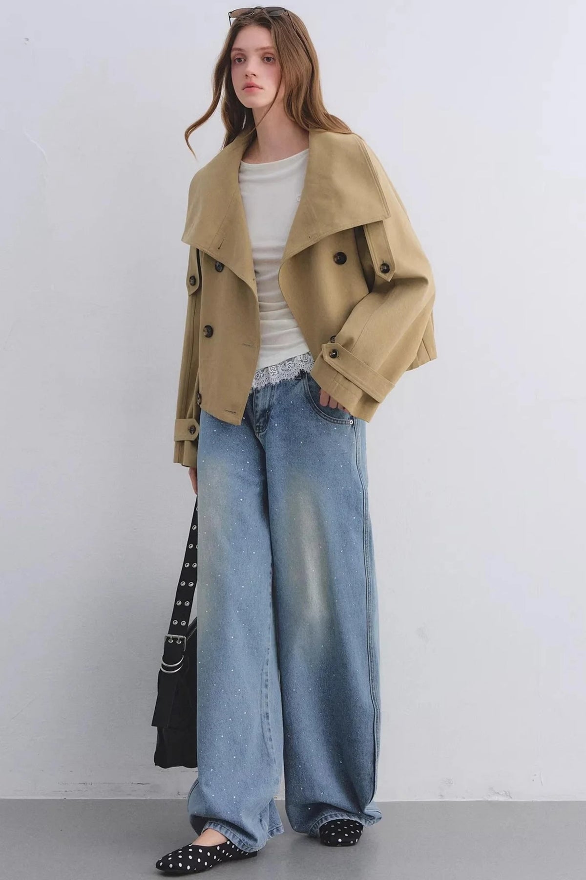Rhinestone Blue Scimitar Pants