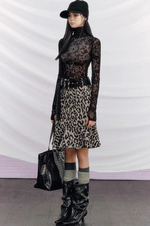 Rhinestone Velvet Jacquard Top