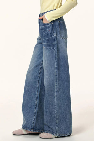 Rhinestone Washed Flared Pants