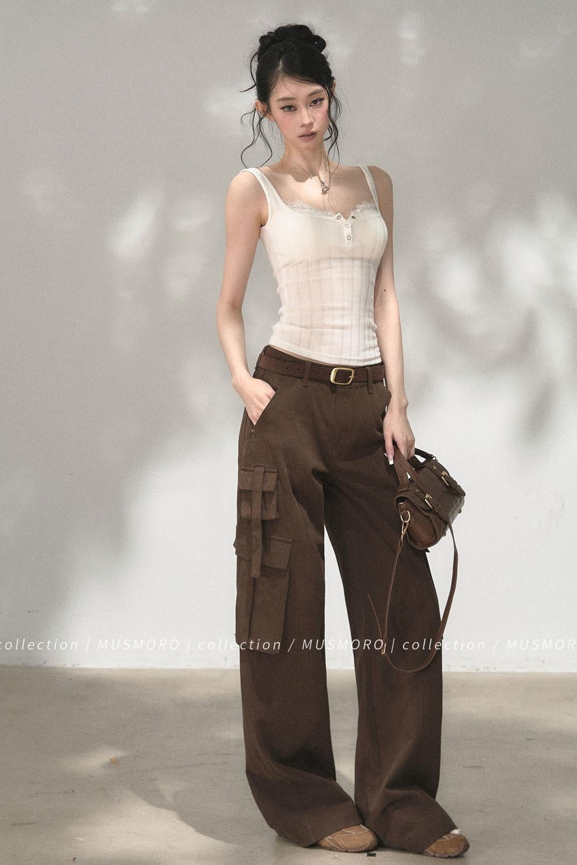Ribbed Lace Camisole
