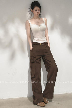Ribbed Lace Camisole