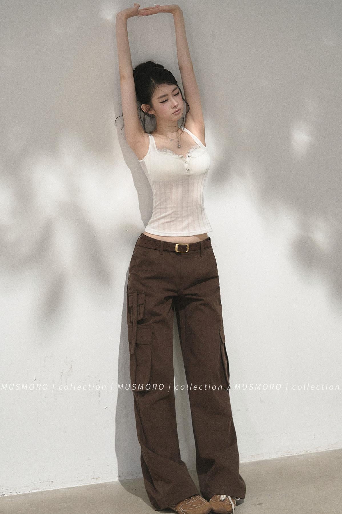 Ribbed Lace Camisole
