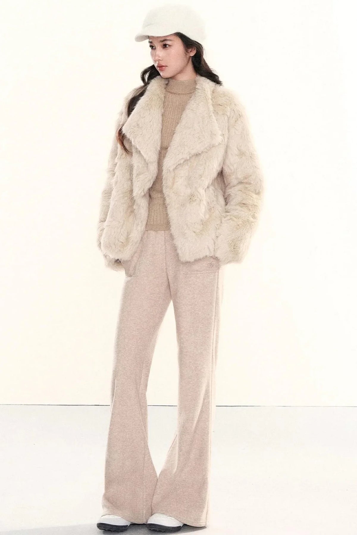 Ribbed Waist-Cinching Knit Sweater