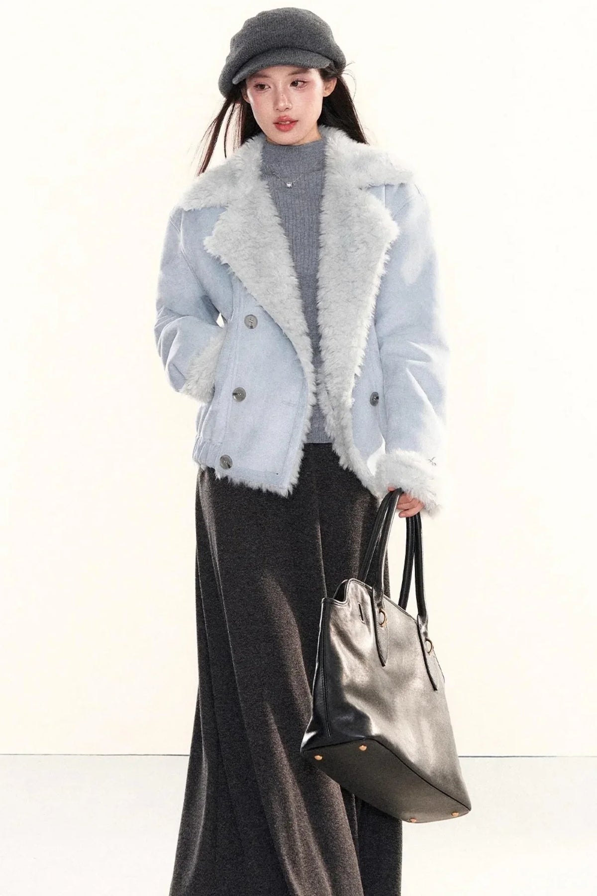Ribbed Waist-Cinching Knit Sweater