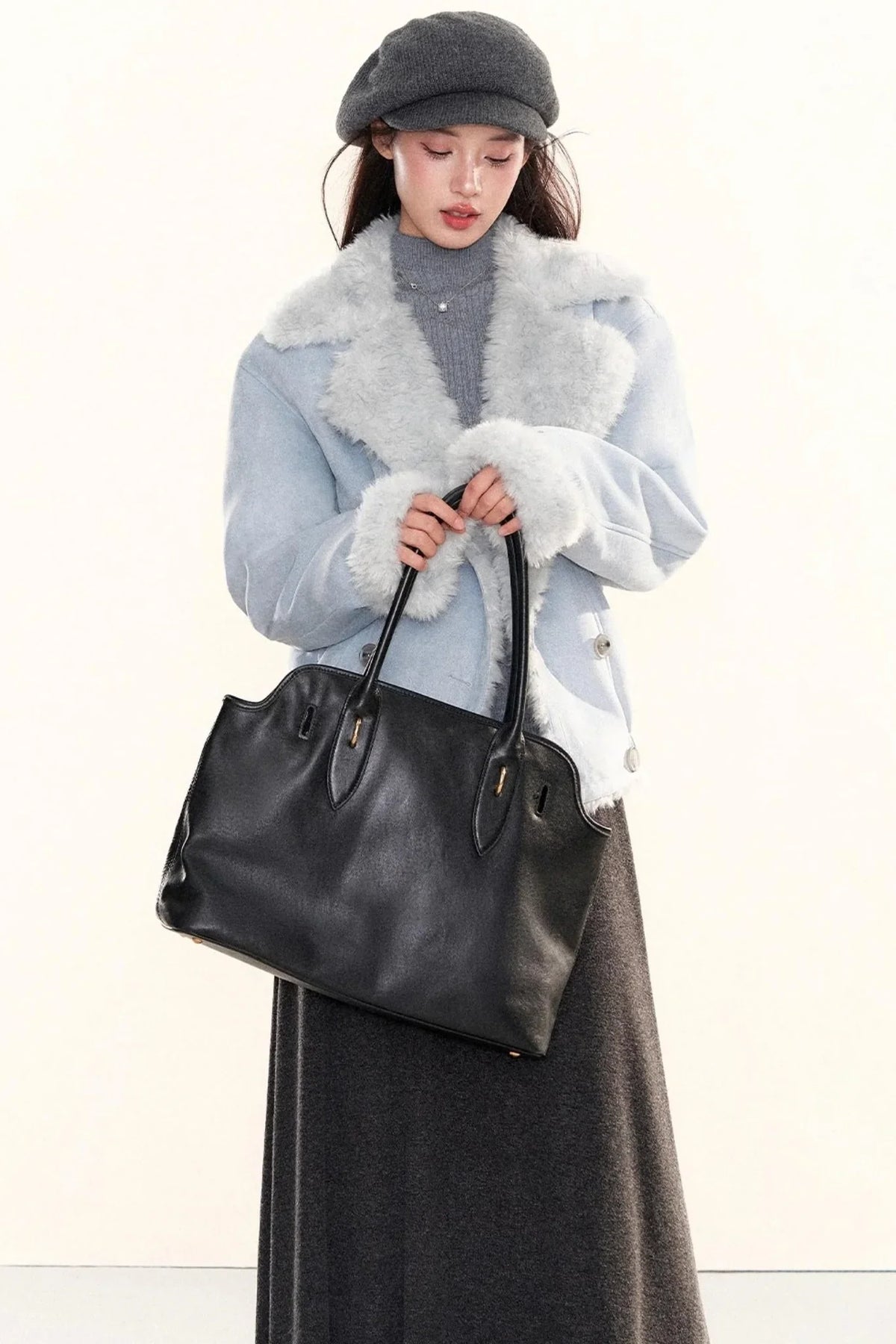 Ribbed Waist-Cinching Knit Sweater