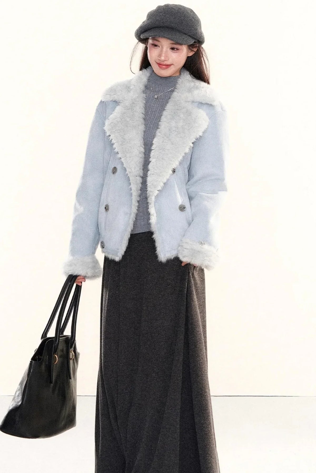 Ribbed Waist-Cinching Knit Sweater