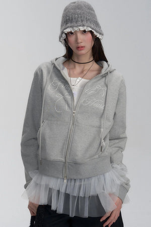 Ribbon Detail Hooded Jacket