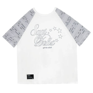 Ripped Raglan Sleeve T-Shirt