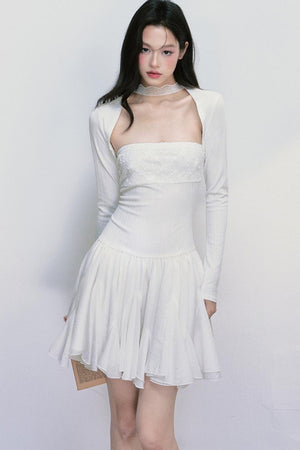 Ripple Halterneck Dress