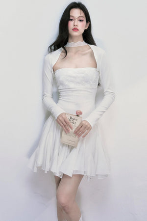 Ripple Halterneck Dress