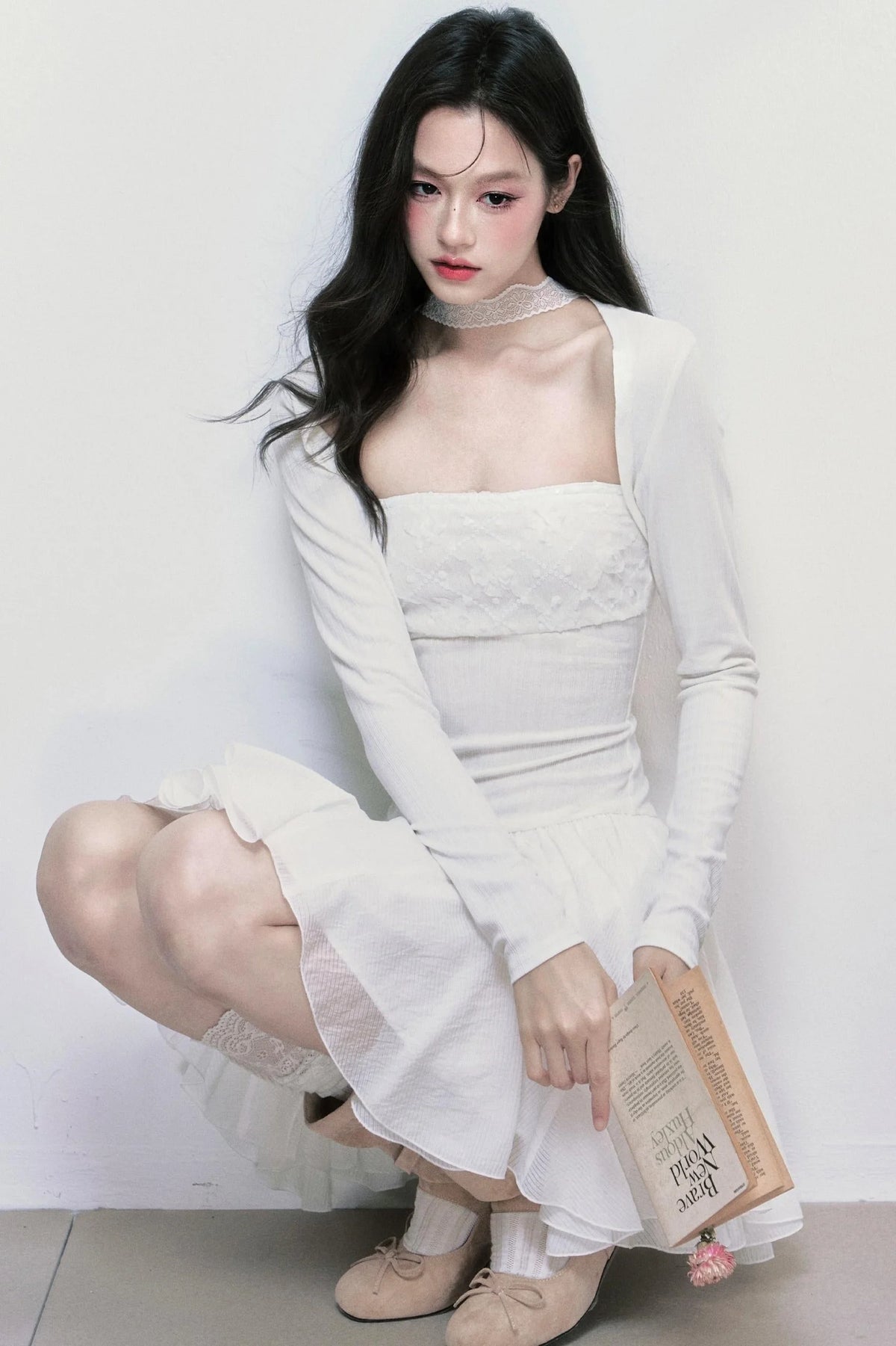 Ripple Halterneck Dress