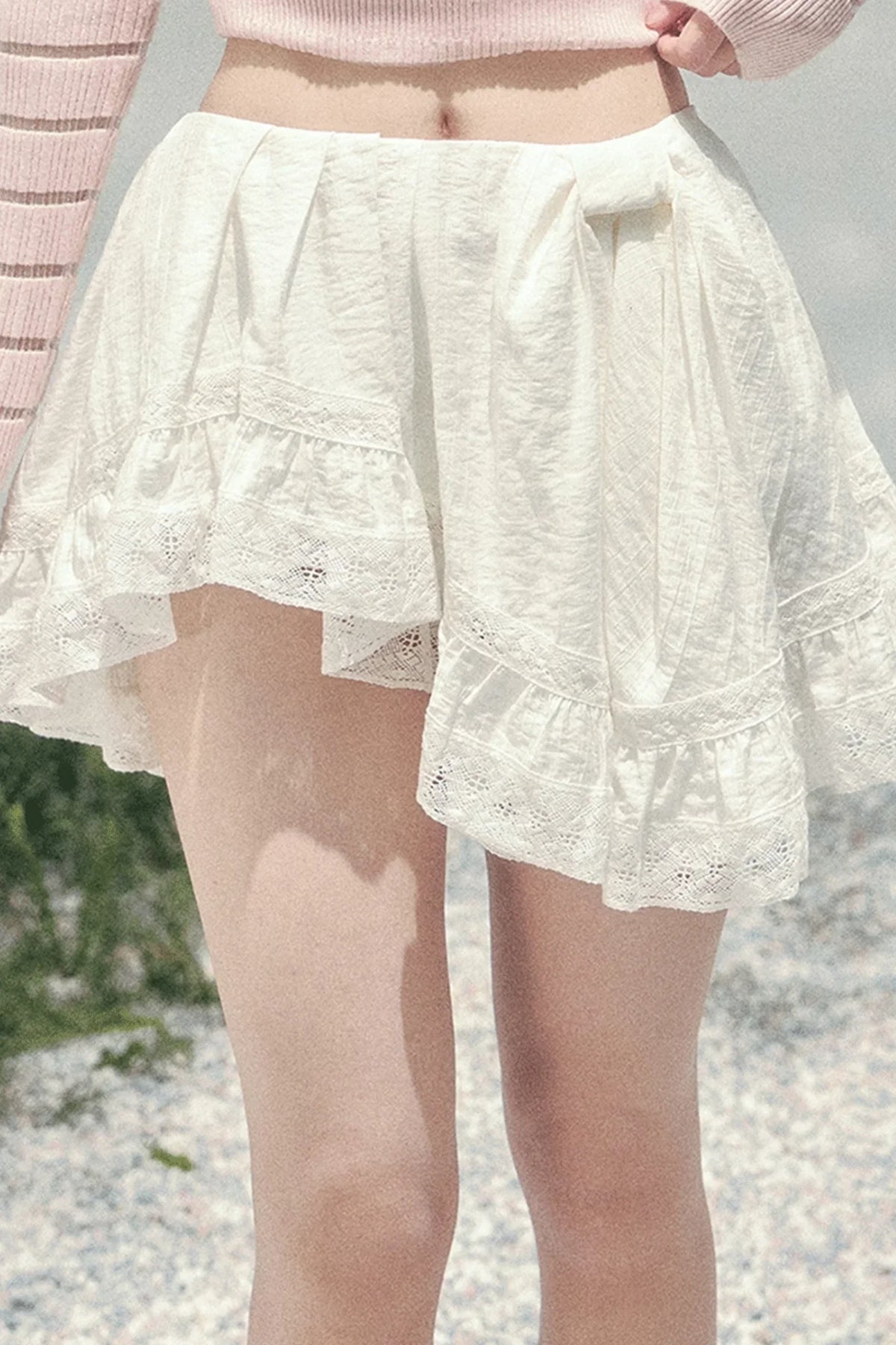 Ripples of Moonlight Lace Skirt
