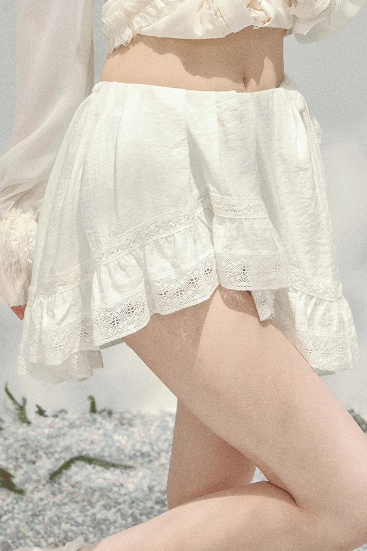 Ripples of Moonlight Lace Skirt