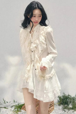 Ripples of Moonlight Lace Skirt