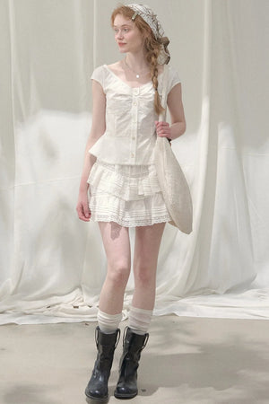 Ripples of the Sea Lace Skirt