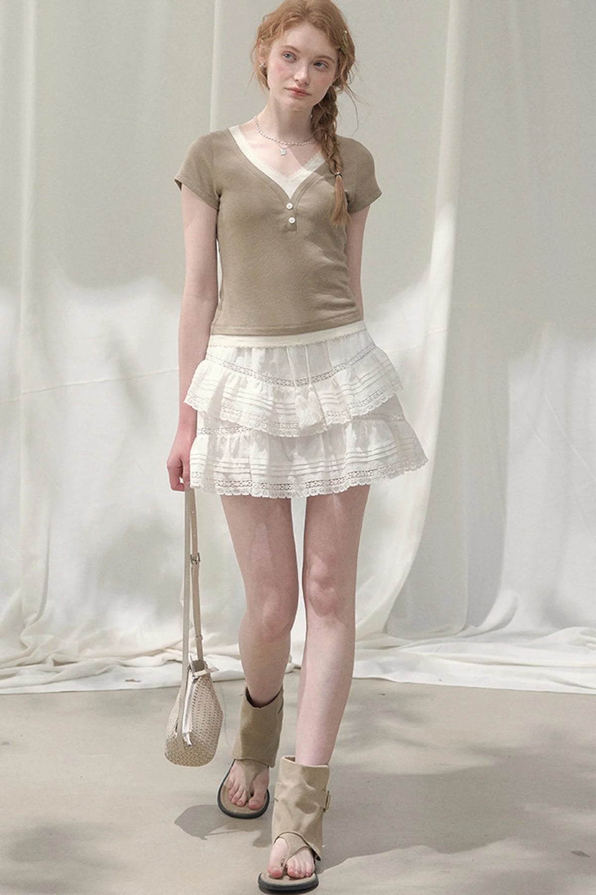 Ripples of the Sea Lace Skirt