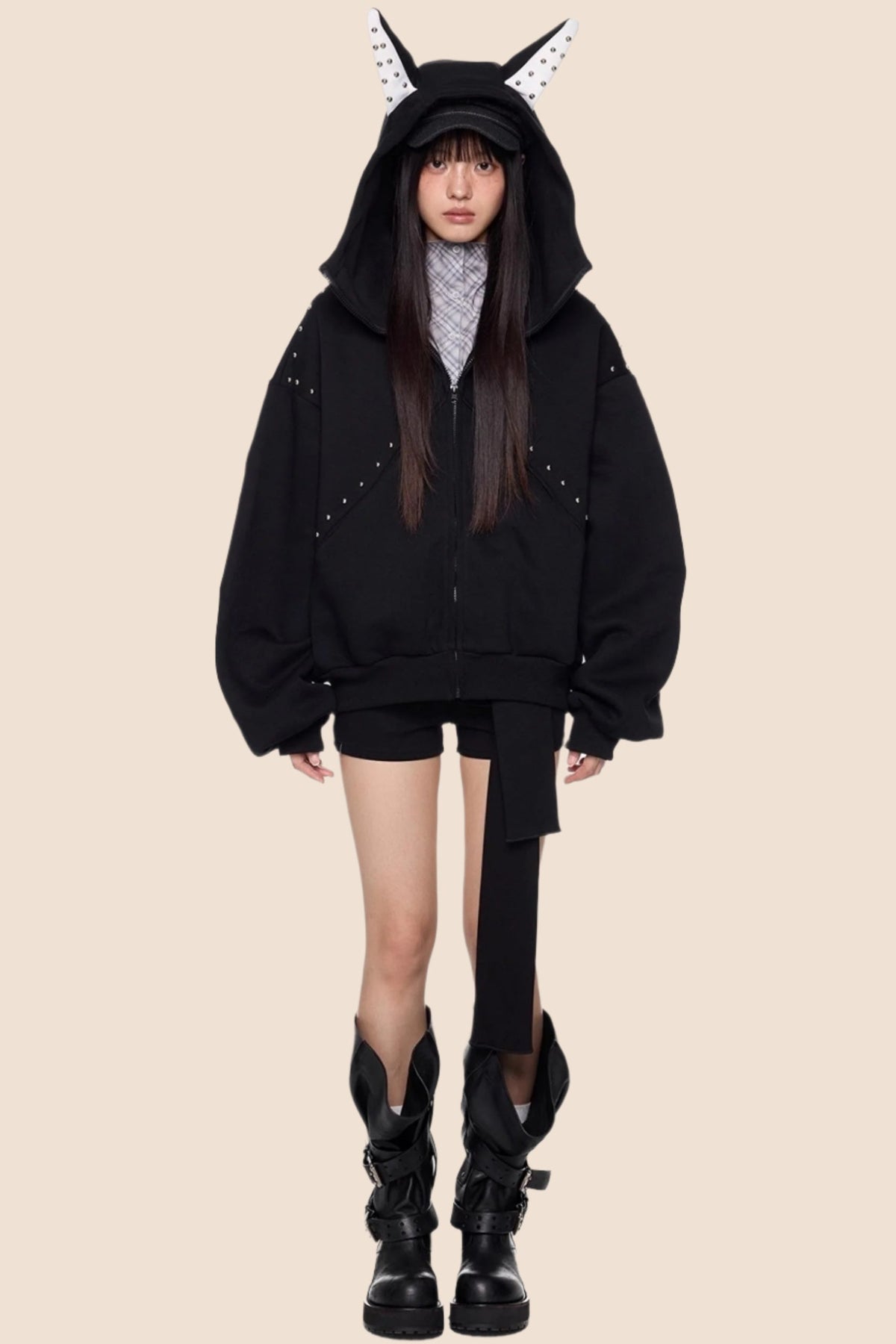 Rivet Hoodie Jacket