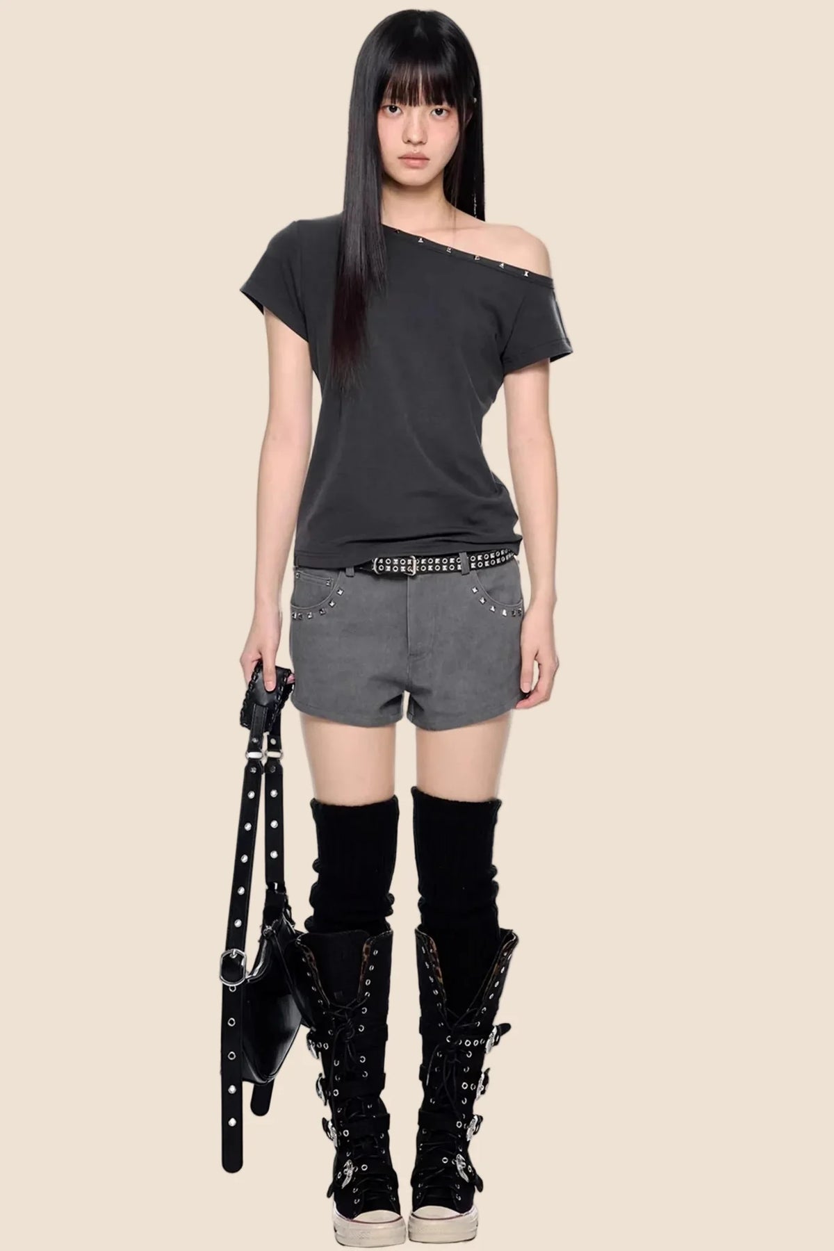 Rivet Retro A-Line Shorts