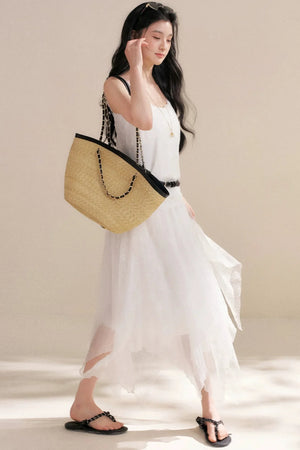 Romantic Asymmetrical Lace Skirt