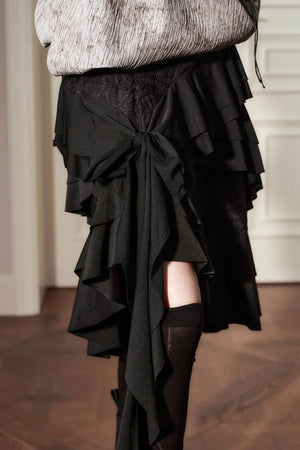 Romantic Ballet Tie Lace Skirt
