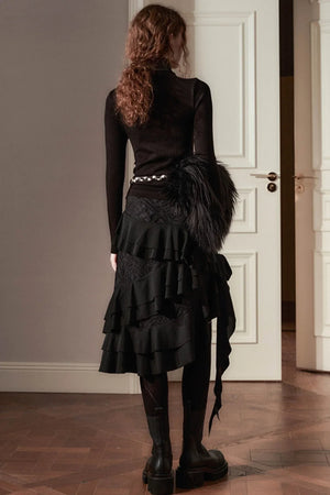 Romantic Ballet Tie Lace Skirt