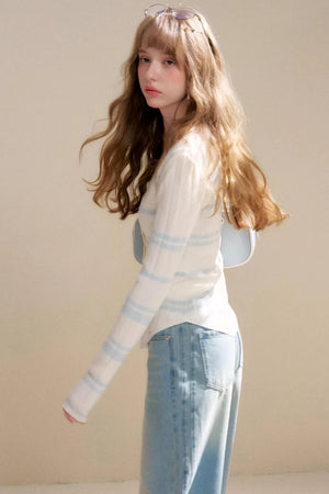 Romantic Contrast Lace Cardigan Top